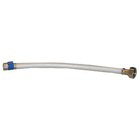 Larsen Supply Co 10-1181 0.37 in. Fine Thread Female Flare x Ballcock x 12 in. Braided Poly Faucet Connector 139453